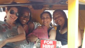 Goa - Taking a rickshaw into town.